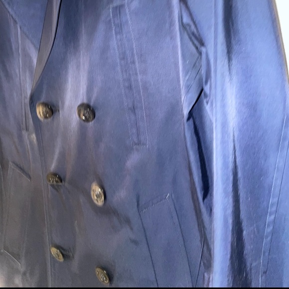 Nautica Navy Blue 3/4 Cut Rain Top Jacket - Picture 4 of 5